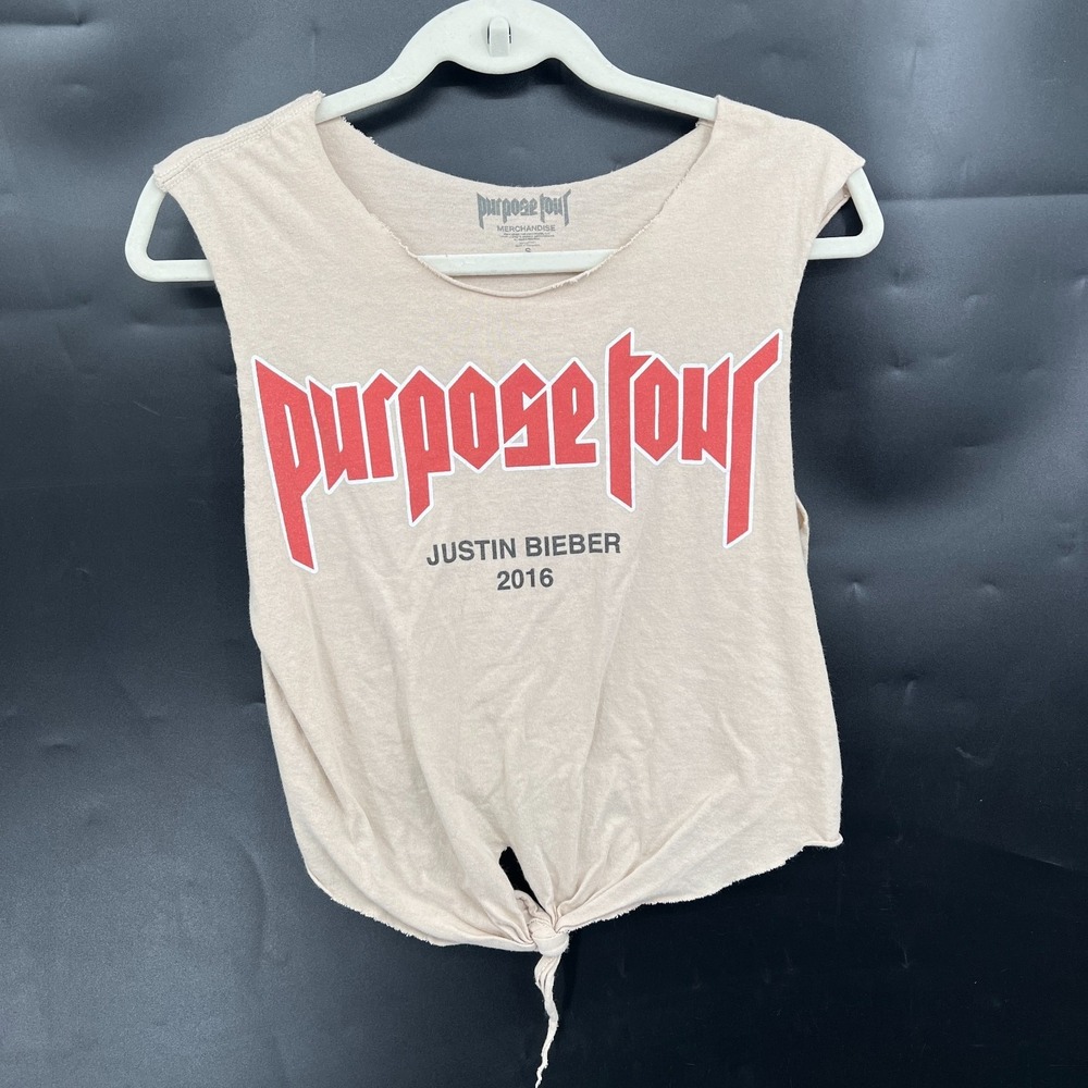 Purpose Tour 2016 Justin Bieber concert tourโ band shirt My mama upcycled top S
